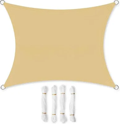 Produktbild von Famanu Sonnensegel Wetterfest - Beige - 3x4m