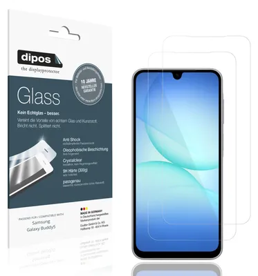 Produktbild von 2x Schutzfolie für Samsung Galaxy Buddy5 - Anti-Shock 9H Folie dipos Glass Kunststoffglas