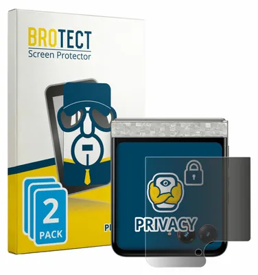 Produktbild von 2x BROTECT Sichtschutzfolie für Motorola Razr 70 (Hinteres Display) Anti-Spy Privacy Sichtschutz Blickschutz Folie Blaulicht-Schutz