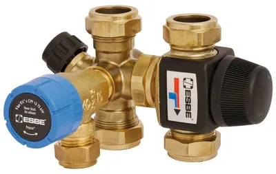 Produktbild von ESBE VMB423 DN20 | Ventilblock mit Sicherheitsventil 6bar | KLF 22 mm