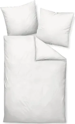 Produktbild von Traumschloss Mako-Satin Bettwäsche uni 155 x 220 cm weiß UNI, unifarben