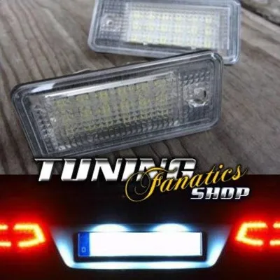 Produktbild von Für Audi A3 8P A4 8E A6 4F Q7 2x LED Kennzeichenbeleuchtung Leuchten SET CANBUS