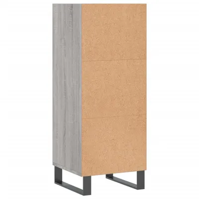 Immagine prodotto di vidaXL Credenza Grigio Sonoma 34,5x32,5x90 cm Materiale a base di legno