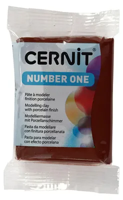 Image de Cernit Pâte à modeler brune, 56 grammes