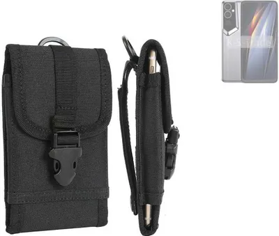 Produktbild von K-S-Trade Holster Handy Hülle kompatibel mit Tecno Pova Neo 2 5G Holster Handytasche Gürtel Tasche Schutz Hülle Robust Outdoor schwarz
