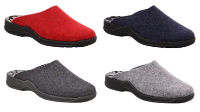 Produktbild von Rohde 2309 Vaasa-D Schuhe Damen Hausschuhe Pantoffeln Filz Weite G, Größe:43 EU, Farbe:Grau