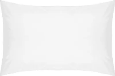 Image de Housses de coussin en percale de coton Belledorm, 2 pièces BM129 (taille unique) (Blanc)