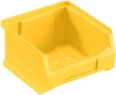Produktbild von Gelbe Sichtlagerbox 1.0 | HxBxT 6x10x10cm | 0,4 Liter | Sichtlagerbehälter, Sichtlagerkasten, Sichtlagerkastensortiment, Sortierbehälter