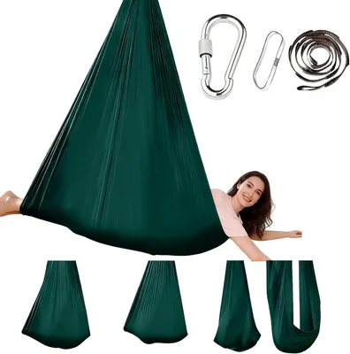 Imagen del producto de Hamaca para Yoga Aéreo, 280 x 150 cm, capacidad de hasta 200 kg, para fitness
