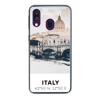 Produktbild von MuchoWow® Handyhülle Schutzhülle Hülle für Samsung Galaxy A40 Italien - Brücke - Fluss Silikon Softcase Handy Hülle - Handy-Tasche