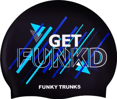 Produktbild von Funky Trunks Silicone Swimming Neoprenkappe Blau  Blau One Size