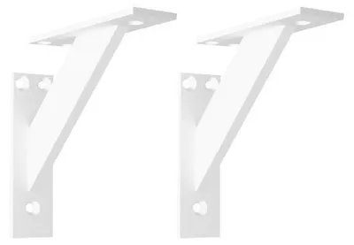 Image de Support mural robuste pour étagères, lot de 2