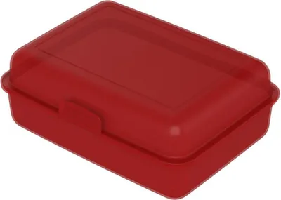 Obrázek produktu pro Obědový box "School-Box" - Obědový box bez BPA pro děti a dospělé - Odolný box na oběd do školy, do práce a za dobrodružstvím,  Germany - trendy červený PP