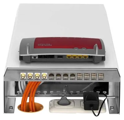 Productafbeelding van Rutenbeck Multimedia-distributeur 23910118, voor het aansluiten van 12 universele modules, type lgr
