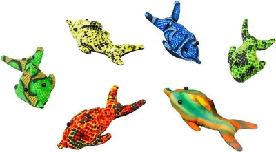 Produktbild von Handgefertigte Sandtiere aus Stoff – ca. 7 cm, Modell:Delfin