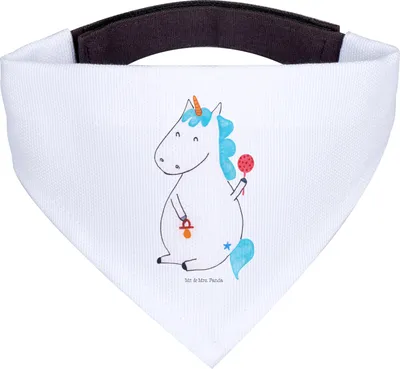 Produktbild von Mr. & Mrs. Panda Dreieckstuch Einhorn Baby - Weiß - Geschenk, Bandana, Hundehalstuch, Hunde Halstuch, Geburtstag, Geburt, Hals Tuch, Für, Hund, Unicorn, Mutter, Einhörner
