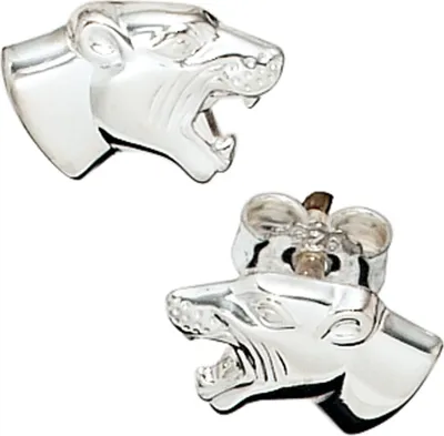 Produktbild von JOBO Ohrstecker Raubkatze 925 Sterling Silber rhodiniert Ohrringe