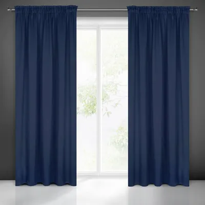 Obrázok produktu pre Záclona BLACKOUT grafitová tmavosivá 135x270 cm volánová páska
