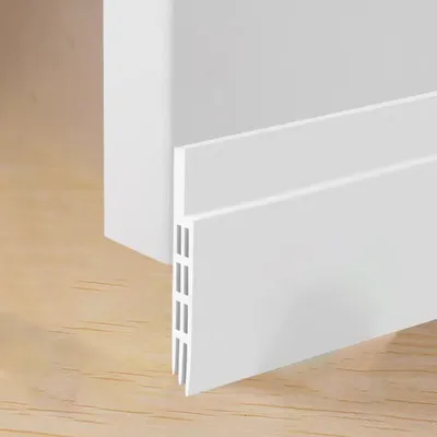Türdichtung Zugluftstopper selbstklebend Silikon weiß 12 Stück