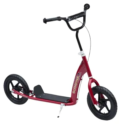 Produktbild von Kinderroller City Roller Scooter Roller 12 Zoll Mit Hinterbremse Höhenverstellbar Stahl Eva Rot 120 X 52 X 80-88 Cm