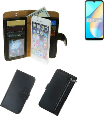 Produktbild von K-S-Trade Schutz Hülle kompatibel mit Blackview OSCAL C20 Klapphülle Case Phone cover Slim Handytasche Handy Hülle schwarz aus Kunstleder (1 Stk)
