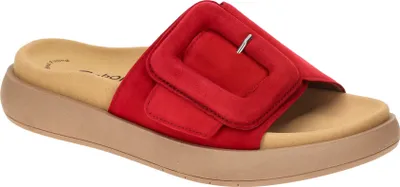 Produktbild von Gabor 63.751 Damenschuhe - bequeme Pantoletten rot Freizeit NEU