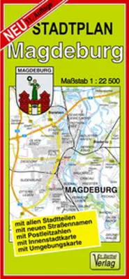 Image de Stadtplan Magdeburg: Maßstab 1:22500