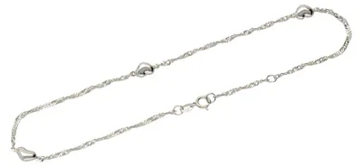 Produktbild von NKlaus Damen Fusskette 925 Sterling Silber Singapurkette 25cm Breite: 1,2mm