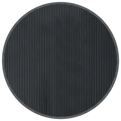 Immagine prodotto di vidaXL Tappeto rotondo grigio 80 cm bambù