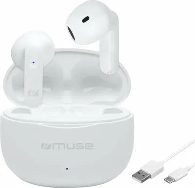 Obrázek produktu pro Muse M-270 TWS, True Wireless Stereo (TWS), Hovory/hudba, 31,4 g, Sluchátka s mikrofonem, Bílá