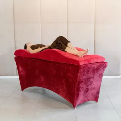 Obrázek produktu pro Wave-matrace s paměťovou pěnou | Pro kosmetická lehátka | Snadná údržba | 190x70 cm, Červené