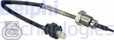 Produktbild von DELPHI TS30052 Abgastemperatursensor passend für MERCEDES-BENZ A-Klasse (W169) 130mm