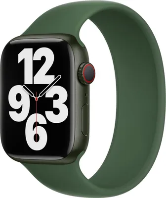 Image de Apple Solo Strap en silicone pour l'Apple Watch | 38/40/41/42 mm - Taille 7 - Clover