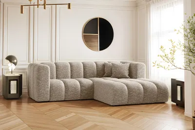 Obrázek produktu pro Kaiser Möbel Rohová sedací souprava, sedací souprava ve tvaru L Grand modulární látka Haga Beige Right