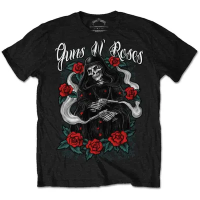 Obrázek produktu pro Guns N' Roses Roses Reaper Black L Tričko