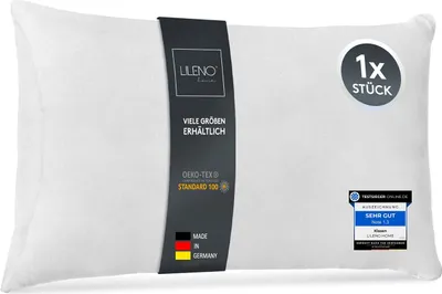 Produktbild von LILENO HOME 1er Set Kissenfüllung 30x50 cm - 40°C waschbares Innenkissen geeignet für Allergiker - Polyester Kisseninlet als Couchkissen, Sofa Kissen, Cocktailkissen und Kopfkissen