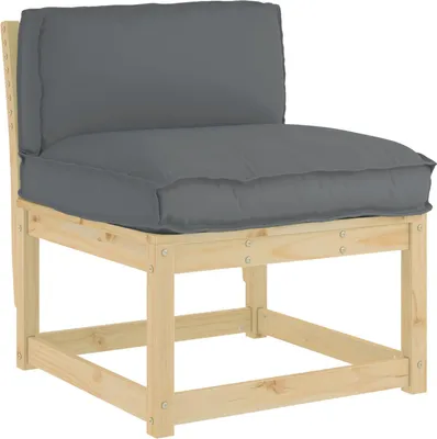 Produktbild von vidaXL Kissen Oxford-Stoff Anthrazit 80 x 40 x 12 cm