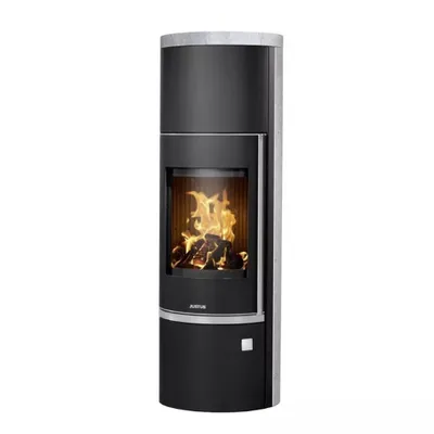 Produktbild von Justus Faro W+ 2.0 Kaminofen Stahl Schwarz mit Speckstein-Verkleidung