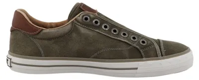 Produktbild von Mustang Herren Sneaker sportlicher Slipper in Jeans-Optik 26M0151004, Größe:46 EU, Farbe:Grün
