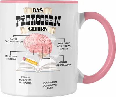 Produktbild von Trendation - Pädagogen Tasse Lustiges Geschenk für Pädagogen Spruch Becher Geburtstag Weihnachten (Rosa)