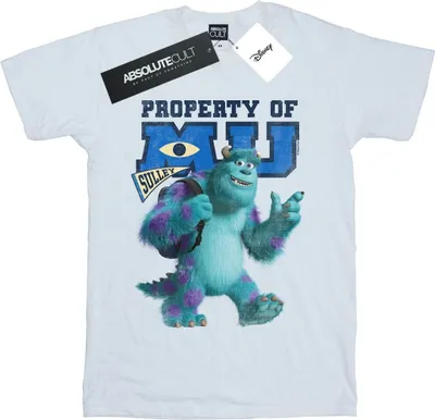 Produktbild von Disney - "Monsters University Property Of MU" T-Shirt für Damen BI48714 (M) (Weiß)