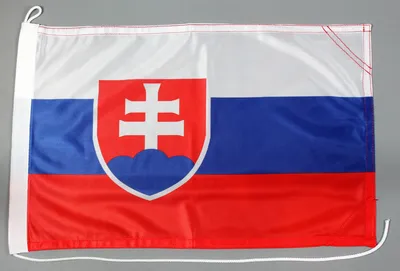 Produktbild von Bootsflagge Slowakei 30x45 cm Motorradflagge Bootsfahne