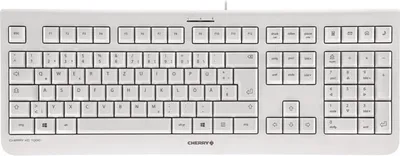 Zdjęcie produktu dla CHERRY KC 1000, Pełnowymiarowy (100%), Przewodowa, USB, AZERTY, Szary
