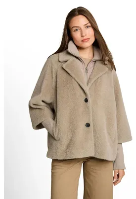 Produktbild von Tom Tailor Cosy Cape Jacke Beige L Frau Beige L