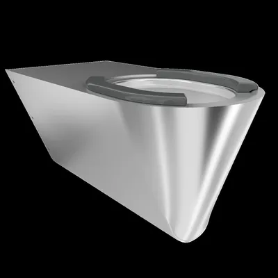 Produktbild von KWC T-WC, CAMPUS, Edelstahl, Wandhängend, 360x363x700 mm, Barrierefrei, Sitzbacken