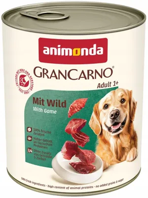 Zdjęcie produktu dla ANIMONDA GranCarno Adult z dziczyzną 800g