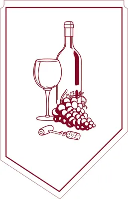 Produktbild von Weinmanschette aus Tissue in Bordeaux, 100x65mm, 150 Stück - Mank