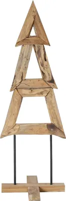Immagine prodotto di vidaXL Albero di Natale con supporto marrone 120 cm in legno massiccio teak