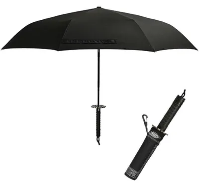 Immagine prodotto di Ombrello pieghevole automatico, stile samurai giapponese, resistente al vento, protezione UV