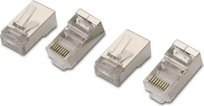 Zdjęcie produktu dla AISENS A139-0298, RJ-45, Stal nierdzewna, Przezroczysty, Cat6, F/UTP (FTP), RoHS, 10 szt.